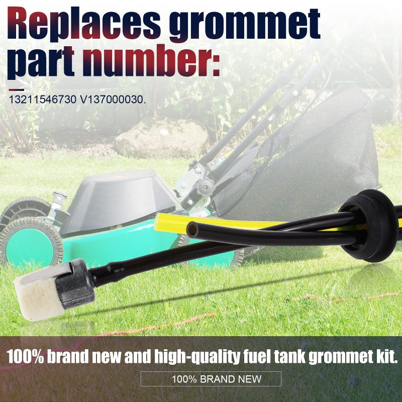 QAZAKY Fuel Gas Tank Grommet kit with Fuel Line Filter Primer Bulb Spark Plug for Echo Blower Tiller Cultivator Pruner String Trimmer Brushcutter PB-265LN PB-265L GT200 GT225 PE200 PE225 PPF225 SRM211 - Image 4